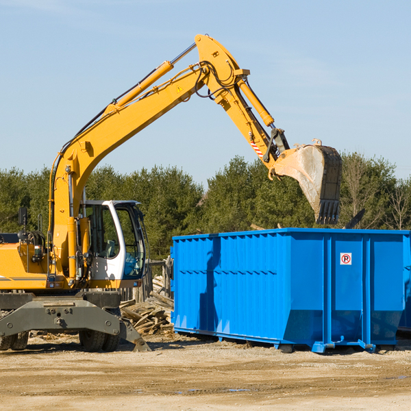 what size residential dumpster rentals are available in Stephenson Wisconsin